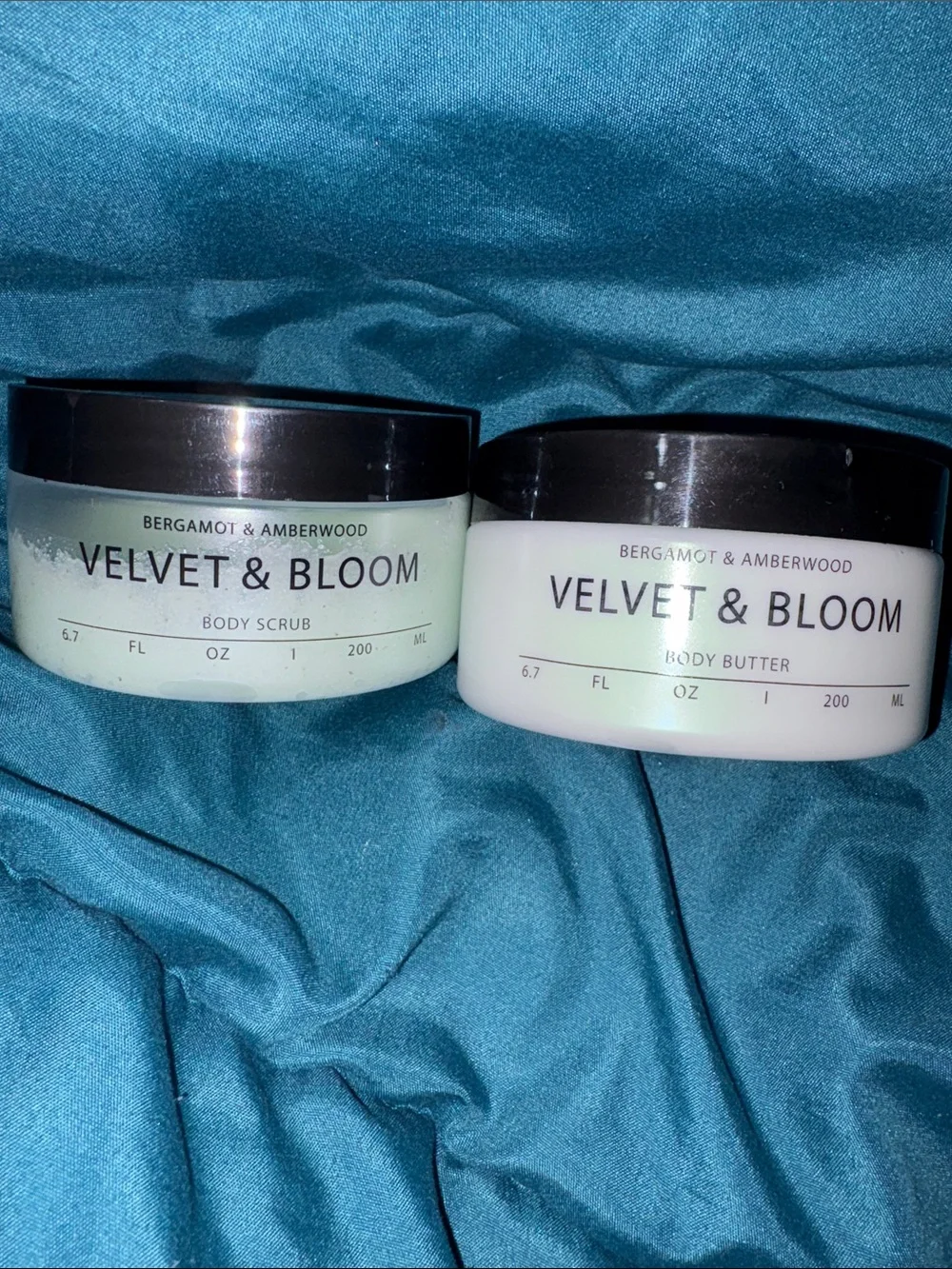 Bergamot & Amberwood Body Butter & Body Scrub - 6.7 fl oz each